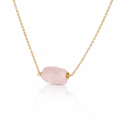 Chunky Gemstone - single stone on paperclip chain
