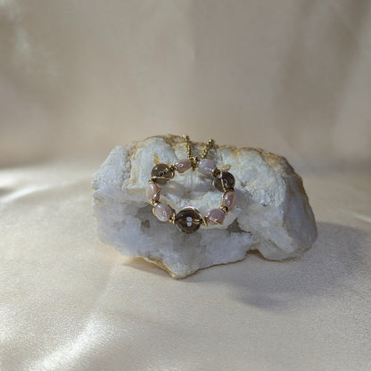 Smoky Quartz &amp; Moonstone Necklace — In the Round