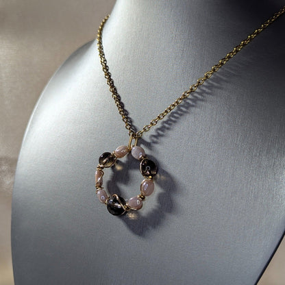 Smoky Quartz &amp; Moonstone Necklace — In the Round