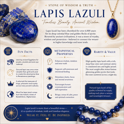 Lapis Lazuli Statement Drop Earrings – Gold Floral Stud &amp; Gemstone Dangle