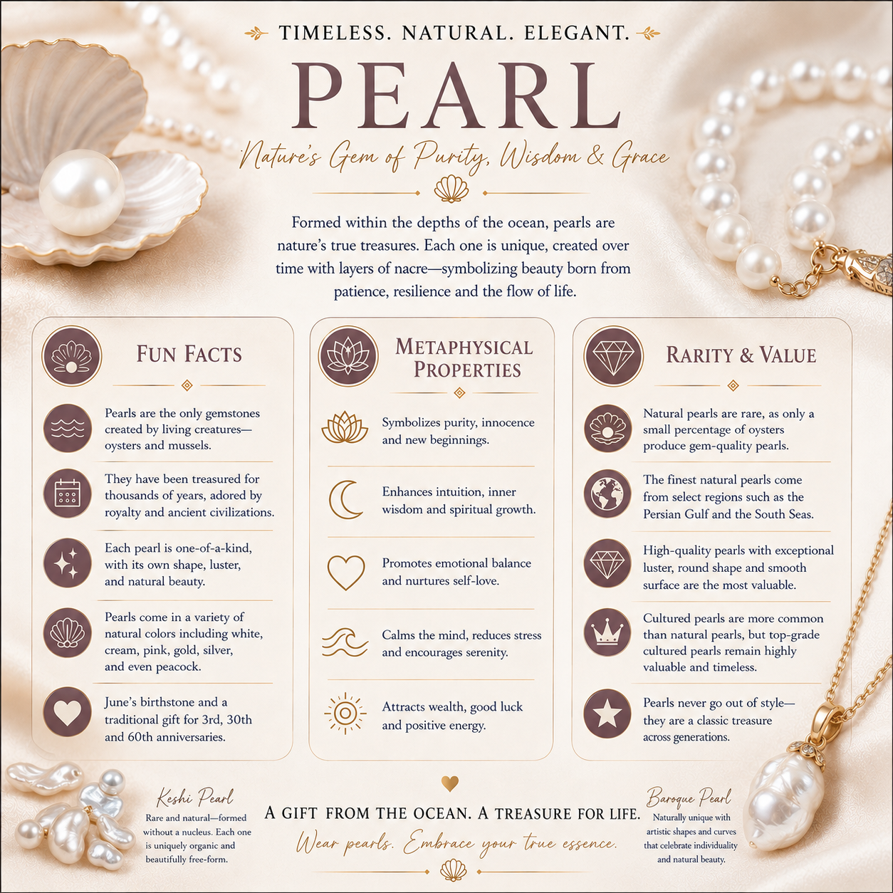 Gold Baroque Pearl Drop Earrings – Modern Freshwater Pearl Dangle Earrings