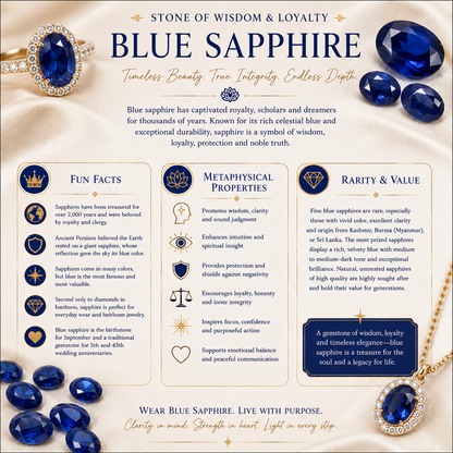Blue Sapphire Threader Earrings – Gold Over Stainless Steel Minimalist Jewelry