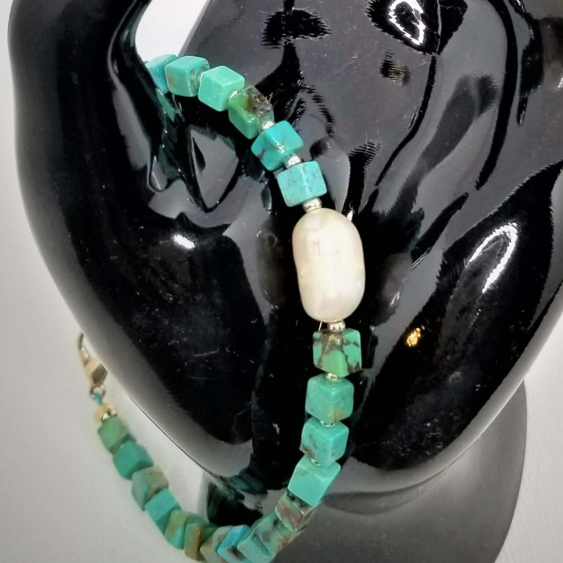 Bracelet:  Square Turquoise &